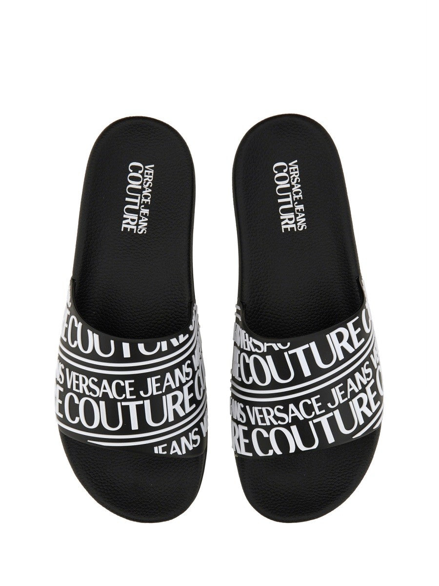 Versace Jeans Couture Men's Sandalo Con Black