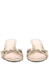 Gucci Women's Sandalo Con Morsetto Beige