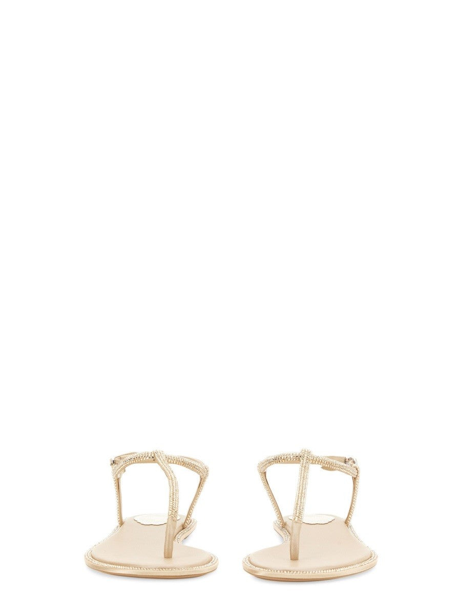 Rene Caovilla Women's Diana Sandals Beige, view 4