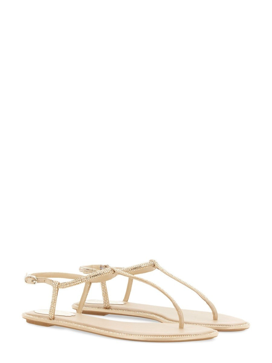 Rene Caovilla Women's Diana Sandals Beige, view 2