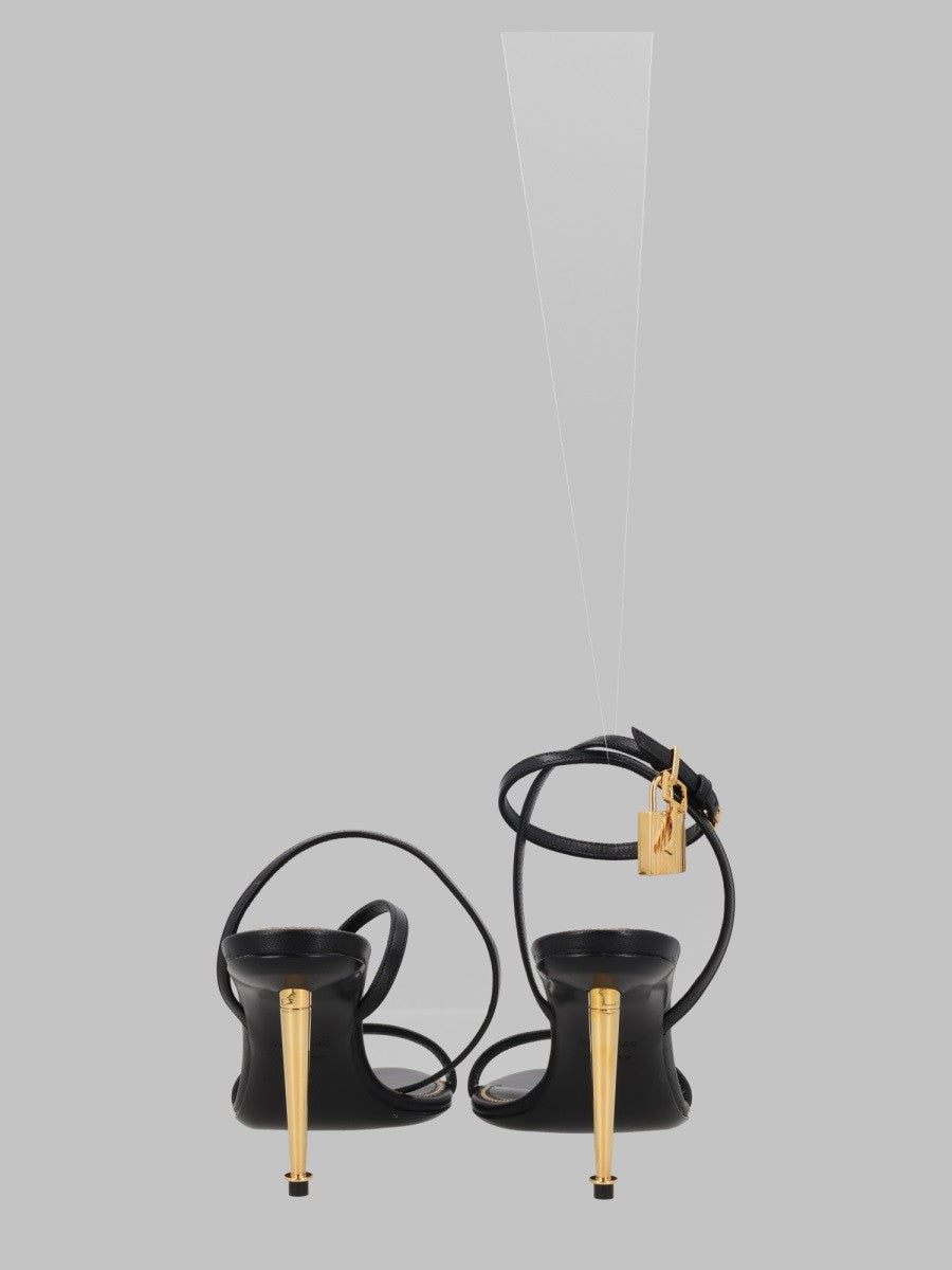 Tom Ford Women's Sandalo Effetto Nudo Punta Black