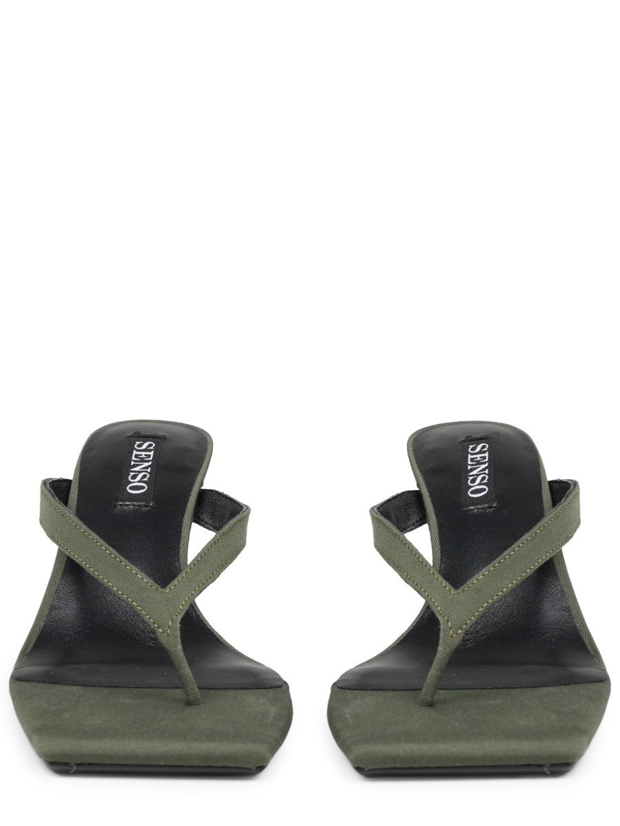 Senso Women's Sandalo Elvie IV Con Tacco Green