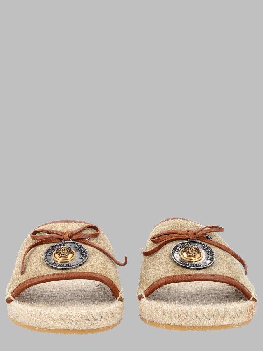 Versace Women's Sandalo Espadrilla Lola Beige