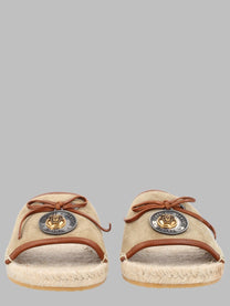 Versace Women's Sandalo Espadrilla Lola Beige