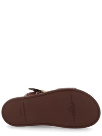 Fendi Women's Sandalo Fendi Feel Brown