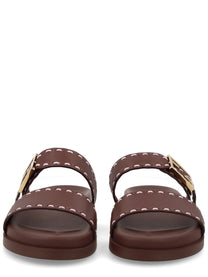 Fendi Women's Sandalo Fendi Feel Brown