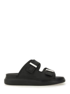 Alexander McQueen Men's Hybrid Double Buckle Sandals Black