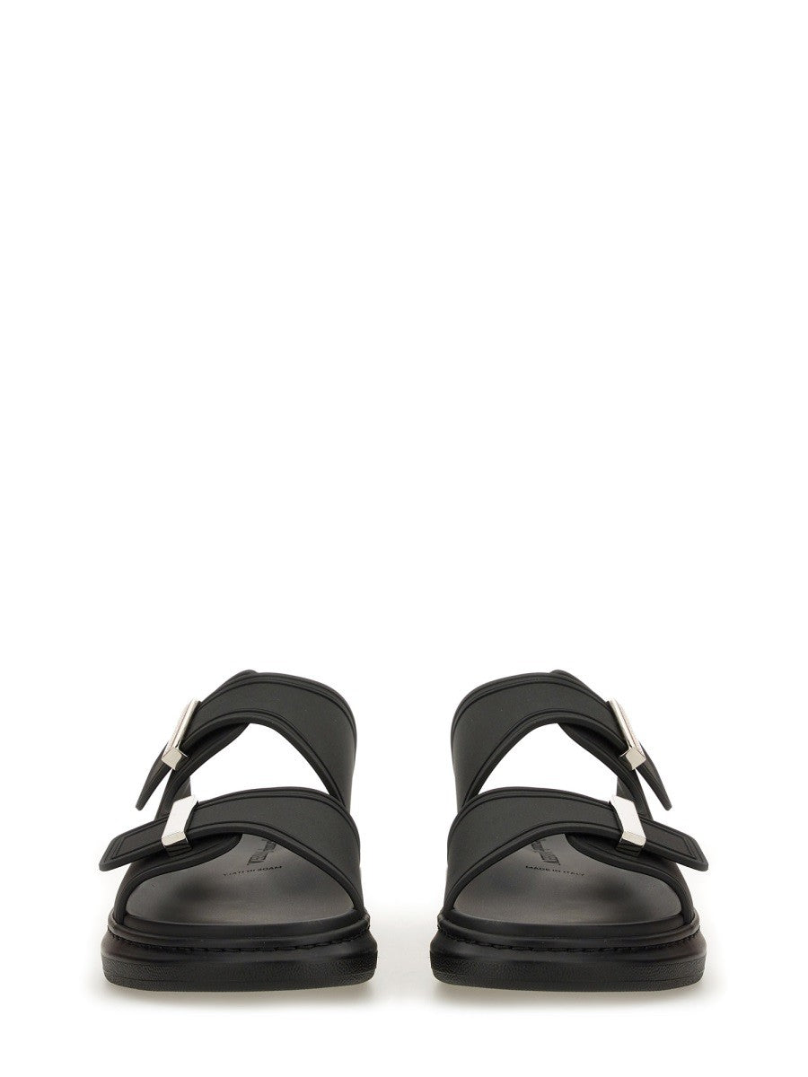 Alexander McQueen Men's Sandalo Hybrid Double Buckle Black