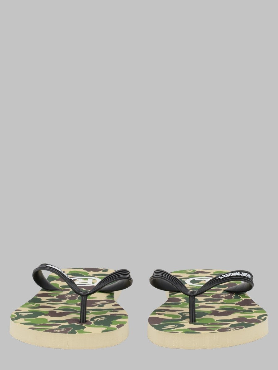 A Bathing Ape Men's Sandalo Infradito Camo Green