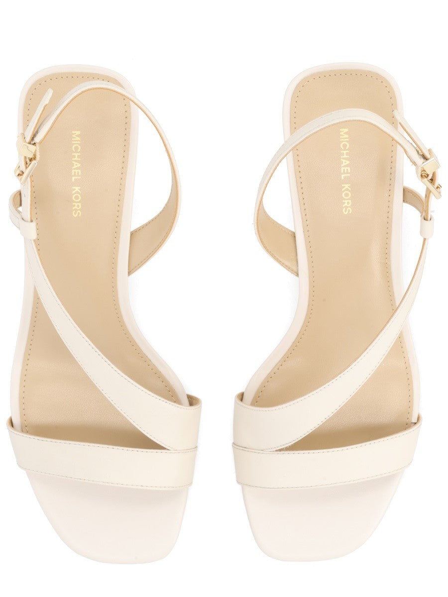 Michael Kors Women's Sandalo Jaida Con Tacco White