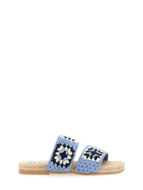 Manebi Women's Sandalo Jute Blue