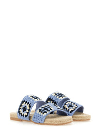 Manebi Women's Sandalo Jute Blue