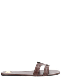 Saint Laurent Women's Sandalo Mabrouka Brown