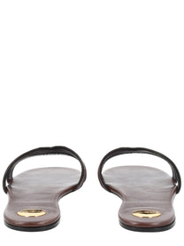 Saint Laurent Women's Sandalo Mabrouka Brown