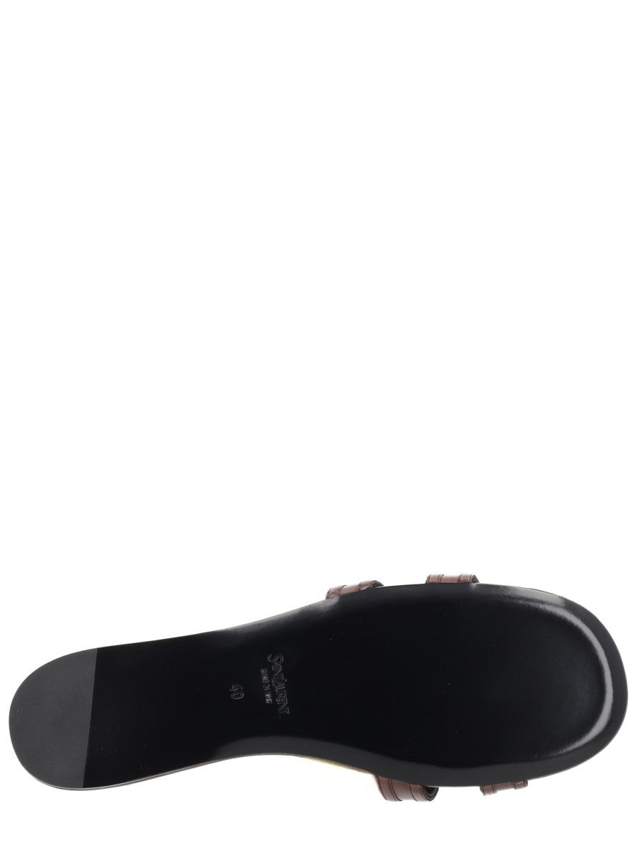 Saint Laurent Women's Sandalo Mabrouka Brown