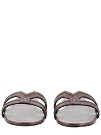 Saint Laurent Women's Sandalo Mabrouka Brown