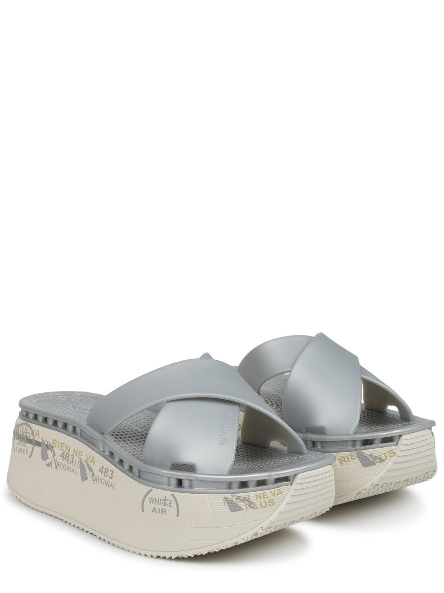 Premiata Women's Sandalo Moura Silver