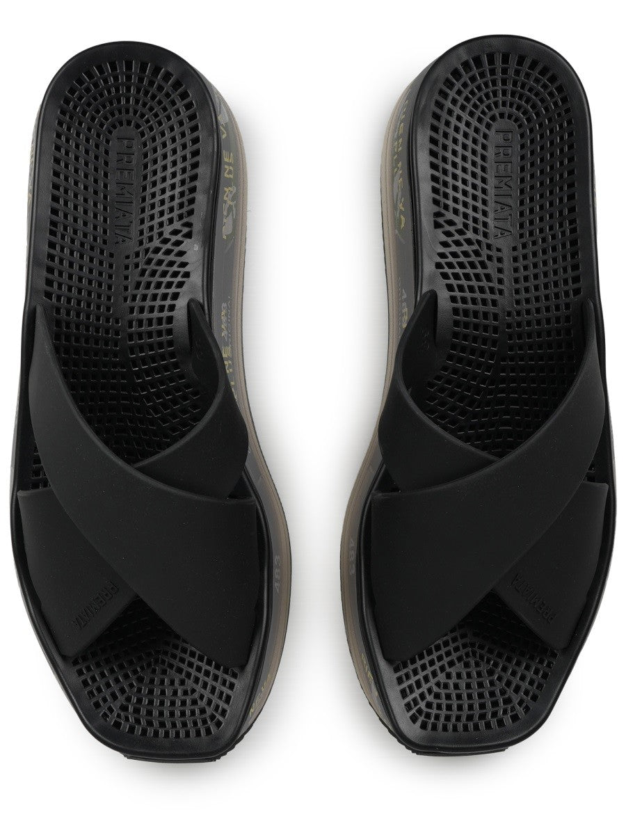 Premiata Women's Sandalo Moura Black