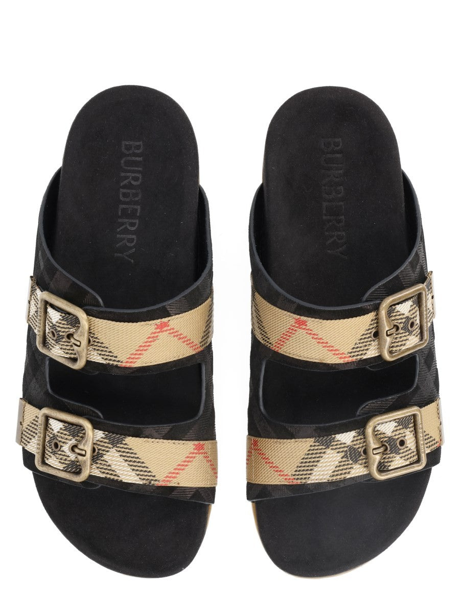 Burberry Men's Sandalo Mules Urchin Black