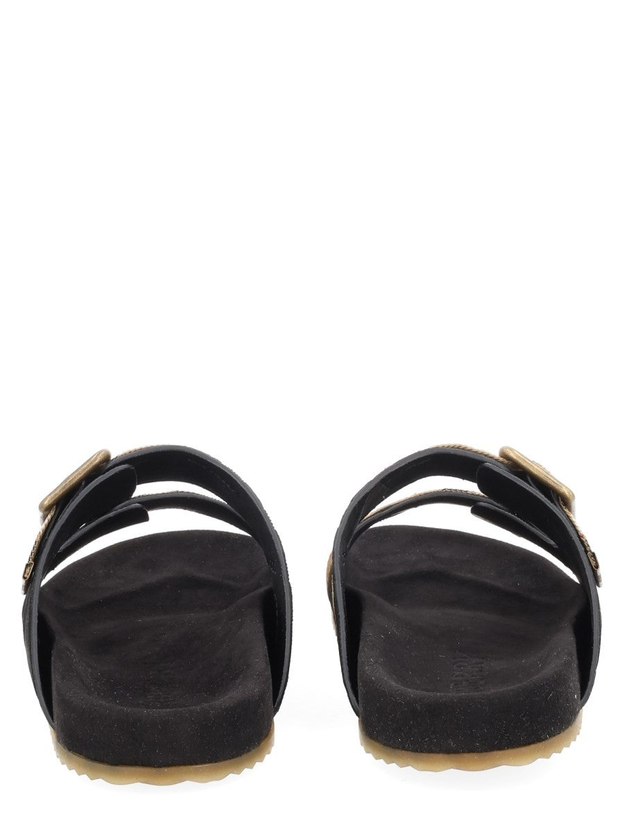 Burberry Men's Sandalo Mules Urchin Black