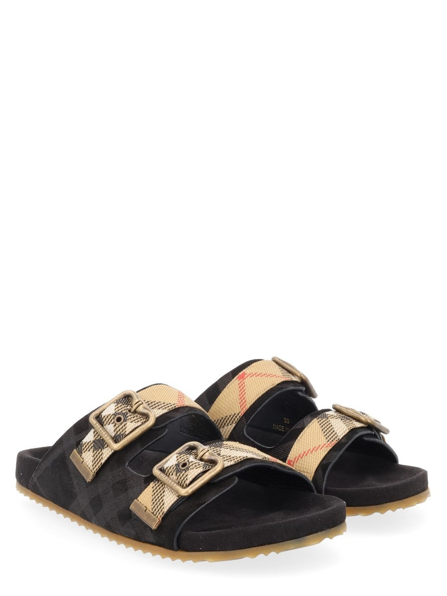 Burberry Men's Sandalo Mules Urchin Black