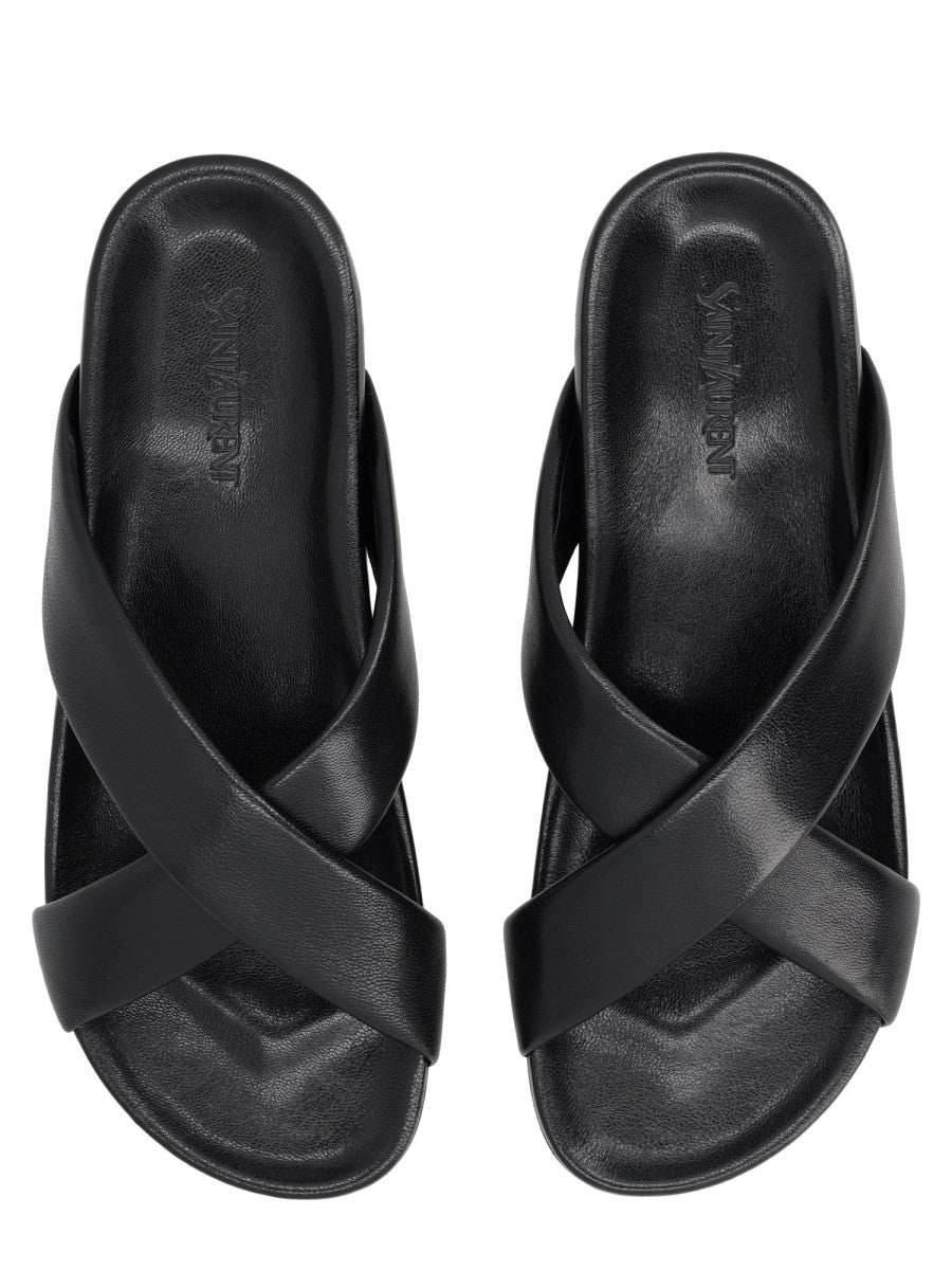 Saint Laurent Men's Sandalo Nichols Black