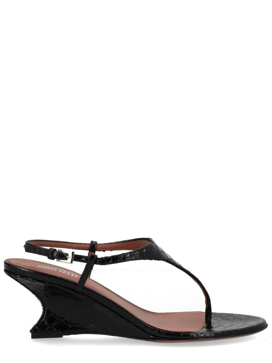 Paris Texas Women's Sandalo Nina Con Tacco Black