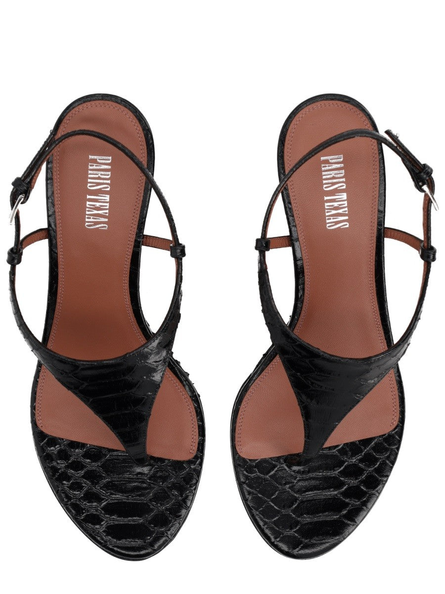 Paris Texas Women's Sandalo Nina Con Tacco Black