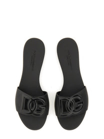 Dolce &amp; Gabbana Women's Sandalo Slide Beachwear Black