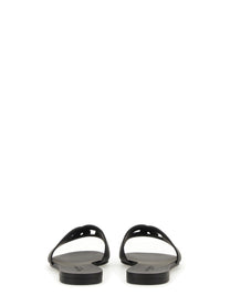 Dolce &amp; Gabbana Women's Sandalo Slide Beachwear Black