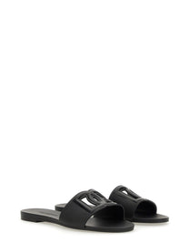 Dolce &amp; Gabbana Women's Sandalo Slide Beachwear Black