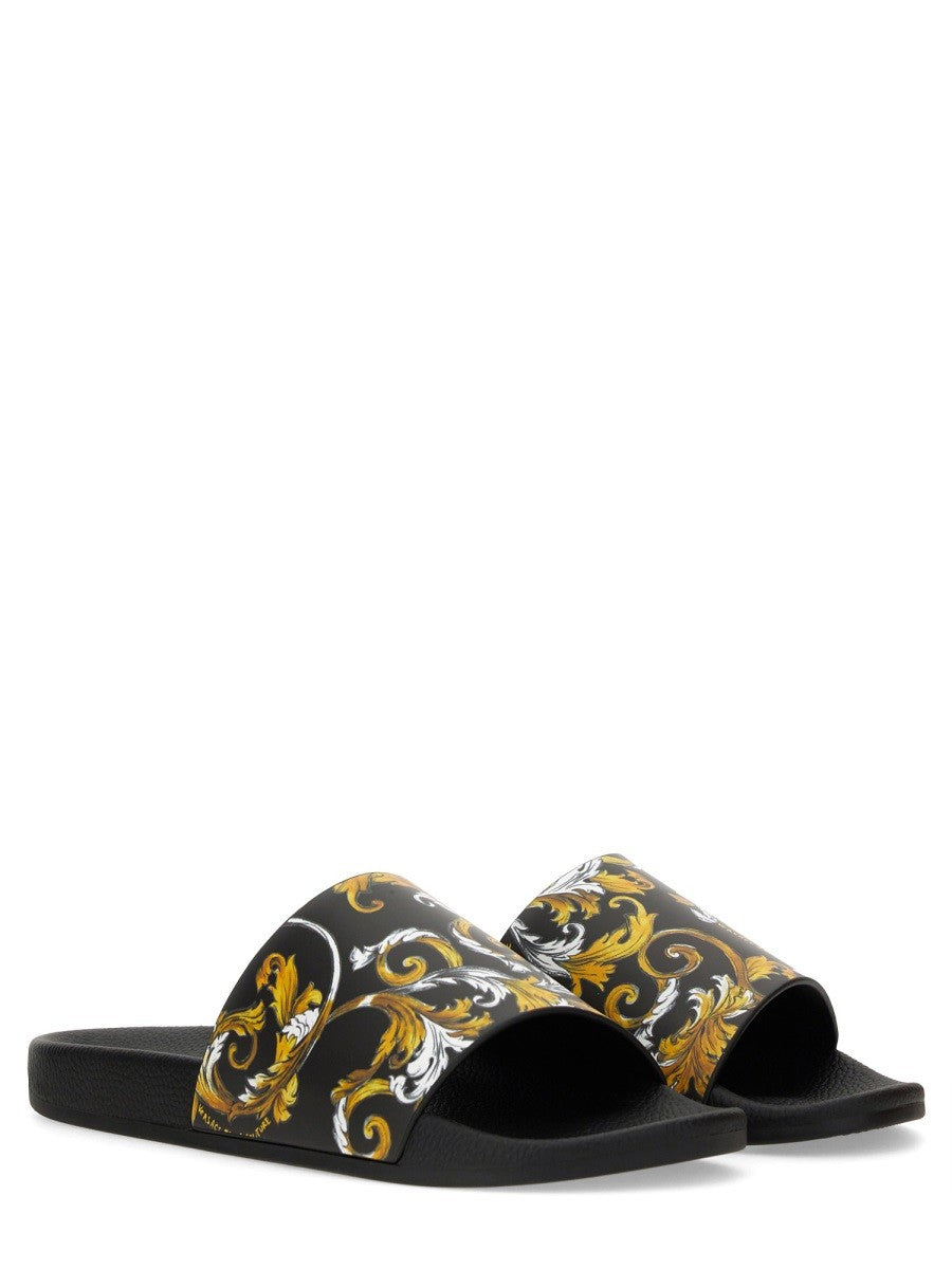 Versace Jeans Couture Men's Slide Sandals Black, view 2