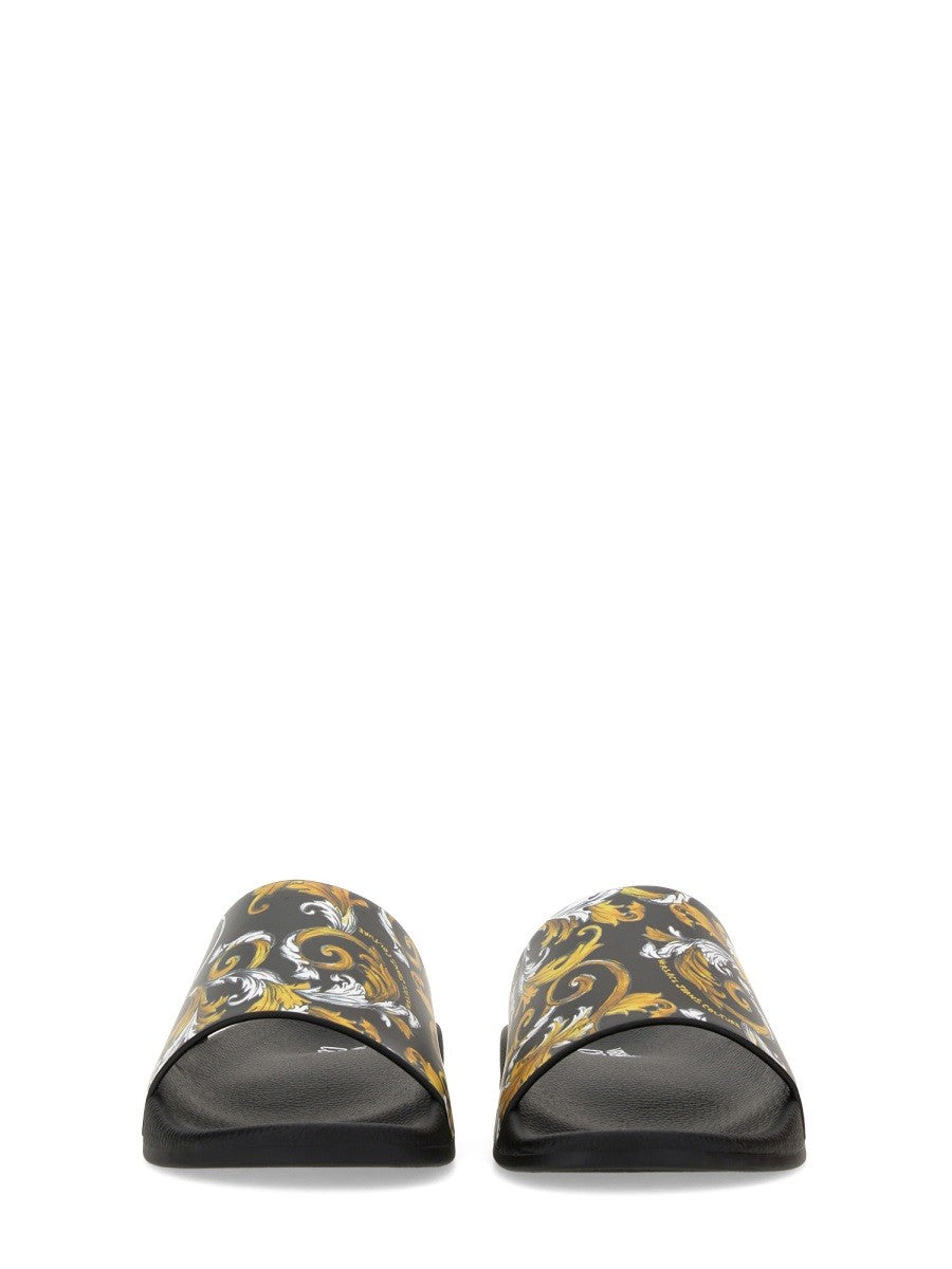 Versace Jeans Couture Men's Slide Sandals Black, view 4