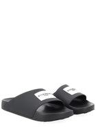Givenchy Men's Slide Label Sandals Black, view 2