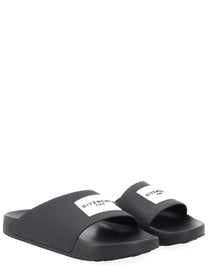 Givenchy Men's Sandalo Slide Label Black