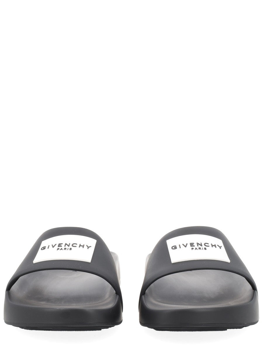 Givenchy Men's Sandalo Slide Label Black