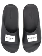 Givenchy Men's Slide Label Sandals Black, view 6