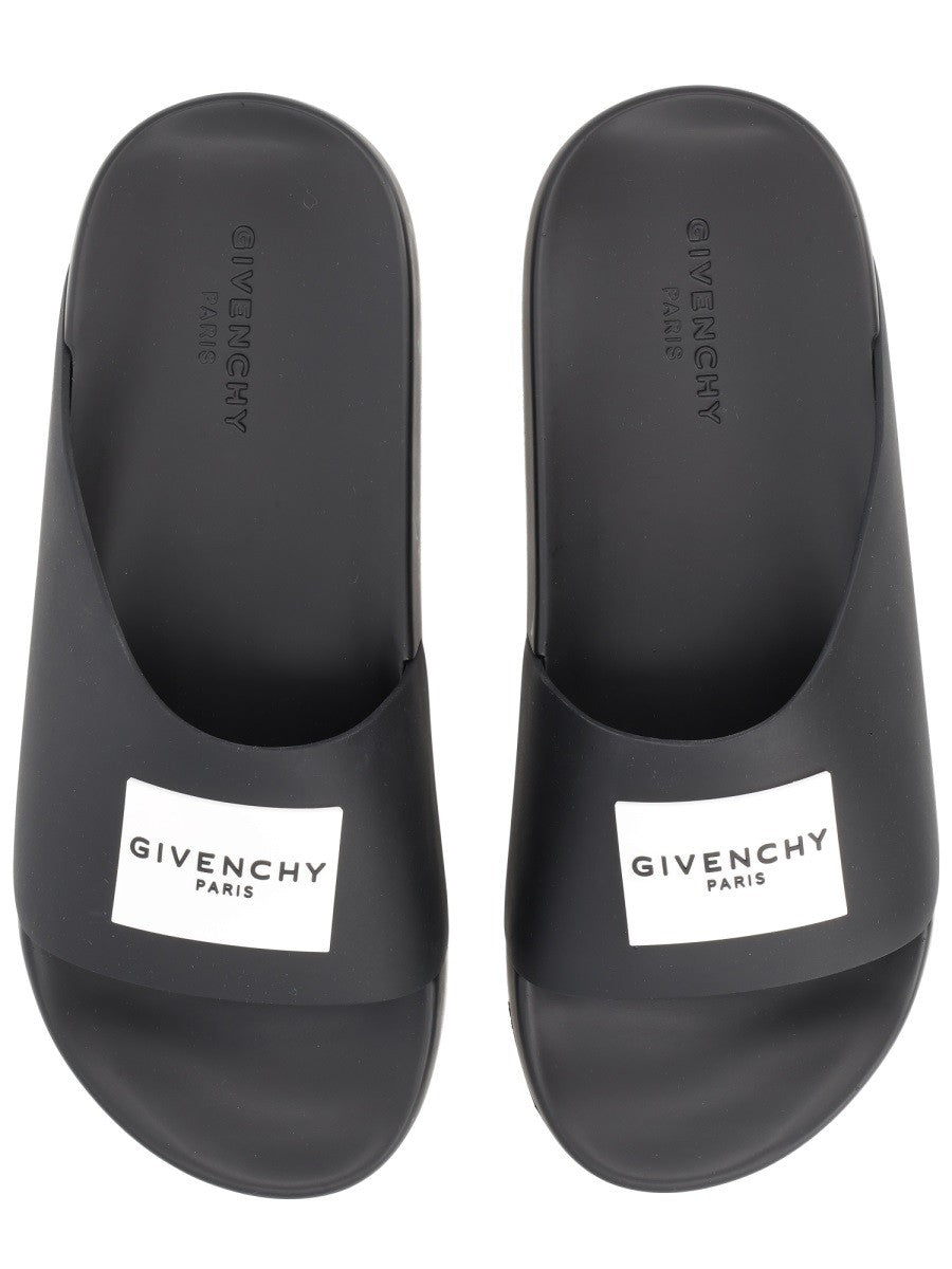 Givenchy Men's Sandalo Slide Label Black
