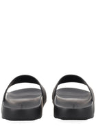 Givenchy Men's Slide Label Sandals Black, view 4