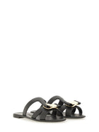 Ferragamo Women's Slide New Vara Sandals Black, view 2