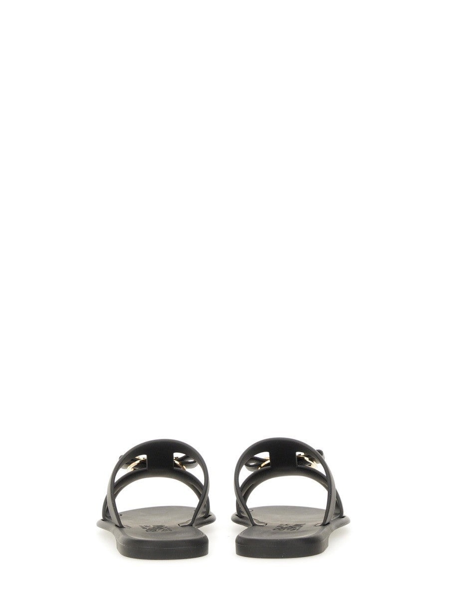 Ferragamo Women's Sandalo Slide New Vara Black