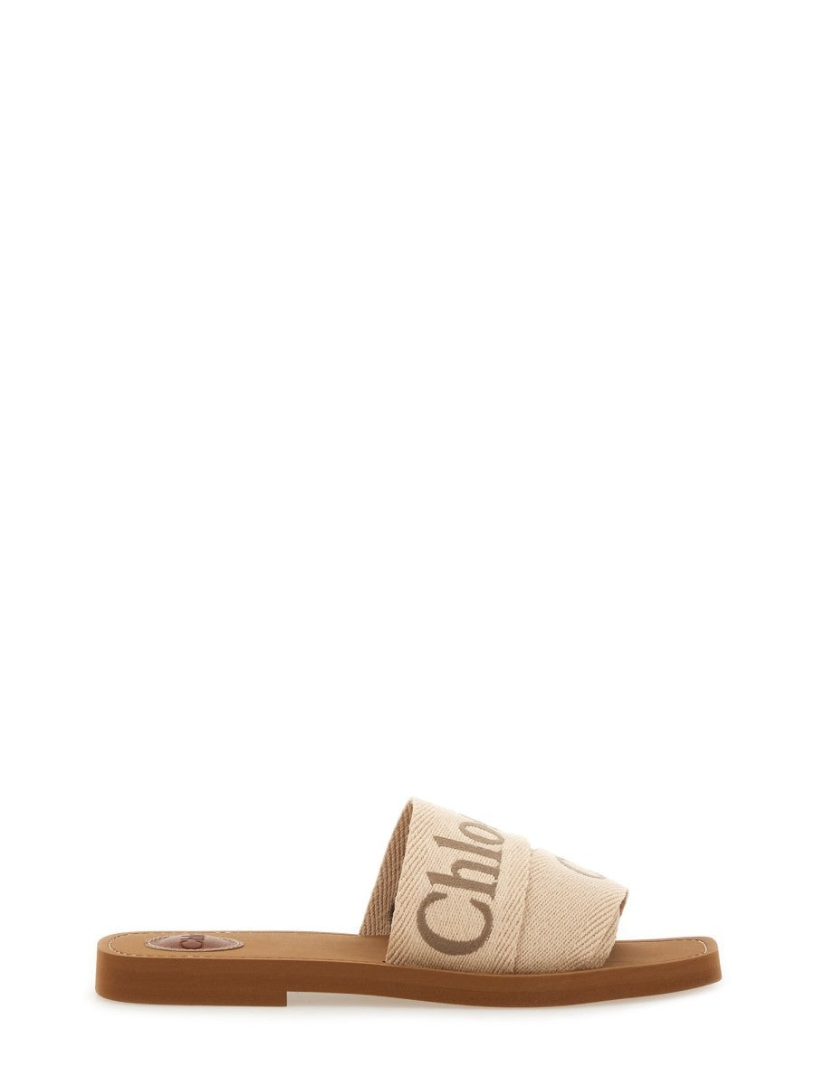 Chloé Women's Sandalo Slide Woody Beige