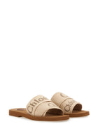 Chloé Women's Slide Woody Sandals Beige, view 3