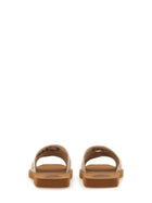 Chloé Women's Slide Woody Sandals Beige, view 4