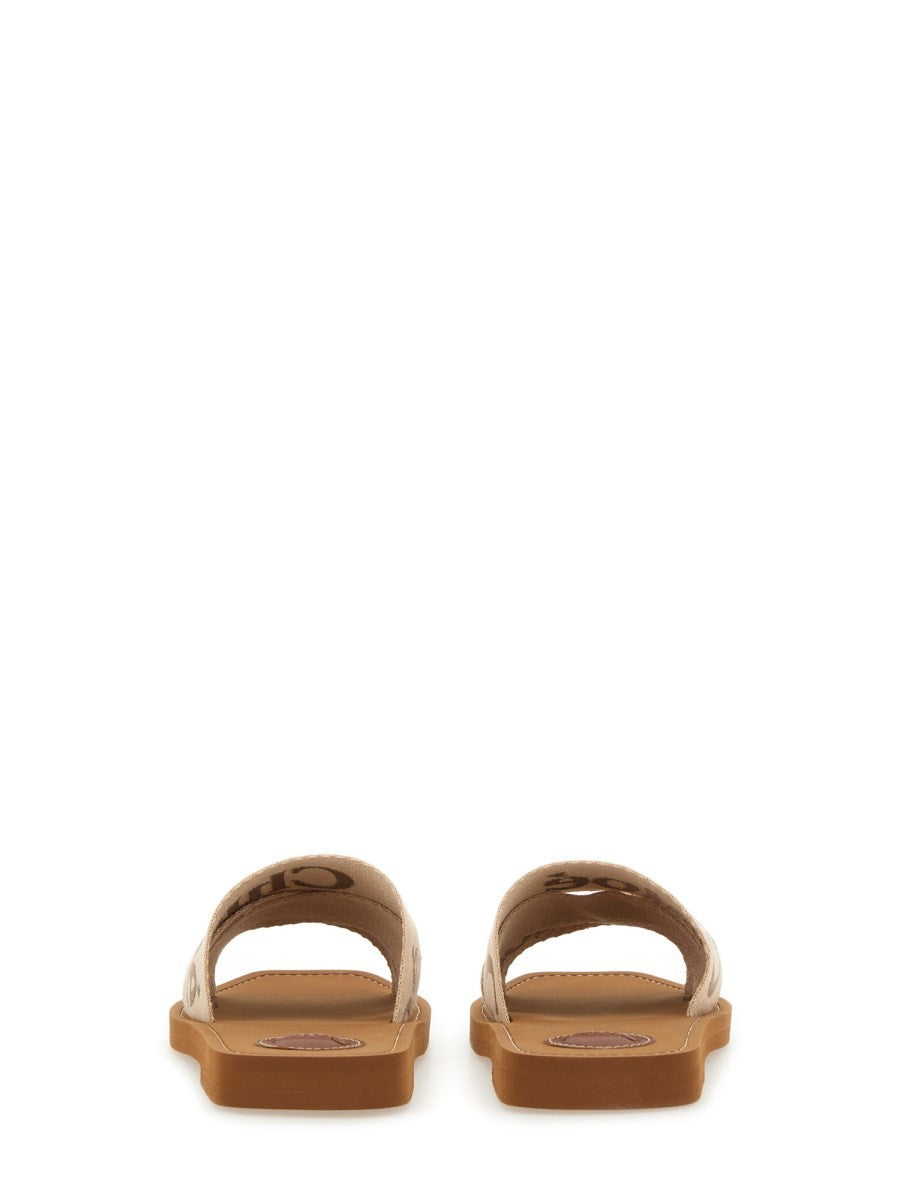 Chloé Women's Sandalo Slide Woody Beige