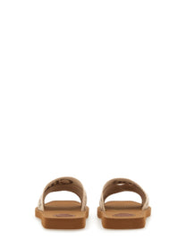 Chloé Women's Sandalo Slide Woody Beige