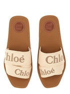 Chloé Women's Slide Woody Sandals Beige, view 2