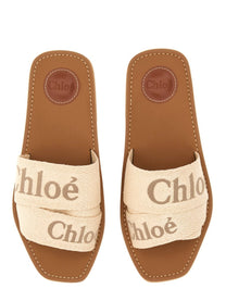 Chloé Women's Sandalo Slide Woody Beige