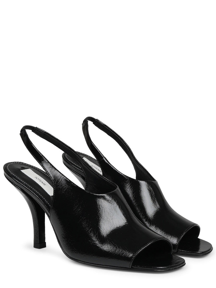 Toteme Women's Sandalo Slingback Contour Black