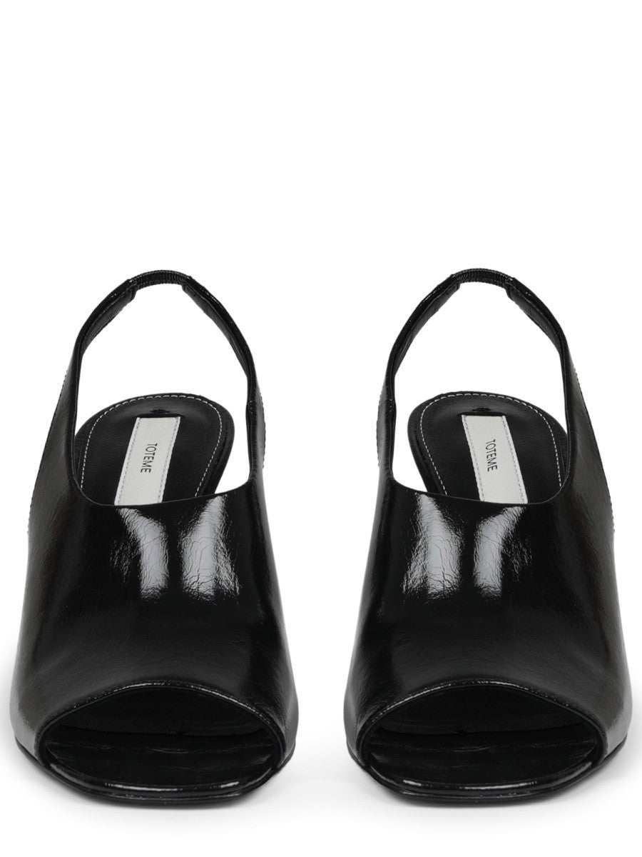 Toteme Women's Sandalo Slingback Contour Black